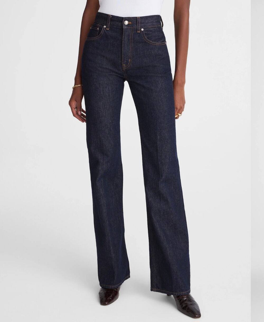 Madewell Vintage Flare Jeans Rinse Wash Dark Indigo Rigid NWT 30 NW185